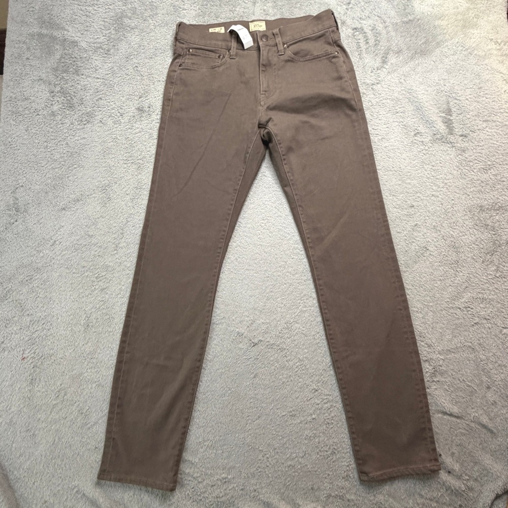 J.Crew 484 Slim Stretch Pants Brown W30 x L30 CH145 Every Stitch Considered